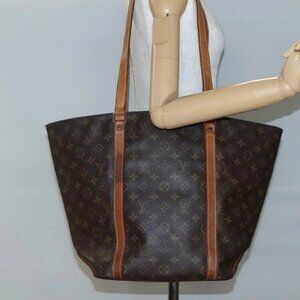 LOUIS VUITTON Monogram Sac Shopping Tote Bag M51108 LV Auth 140435
